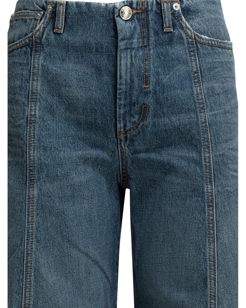 Max Mara Blue "Dora" Wide Leg Jeans