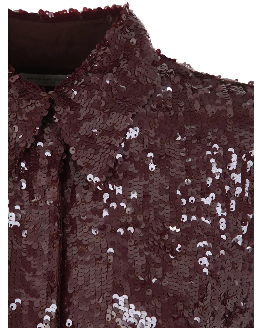Dries Van Noten Purple 01630 Chowy Emb 7351 Shirt