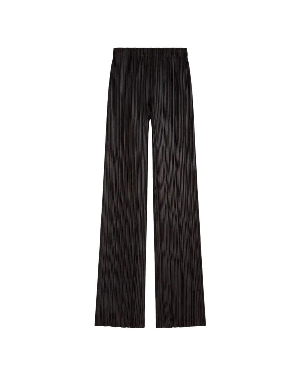 Phoebe Philo Black Razor Pleated Pants
