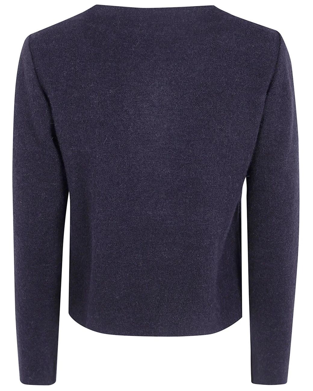 Anneclaire Blue Round Neck Knitted Jacket