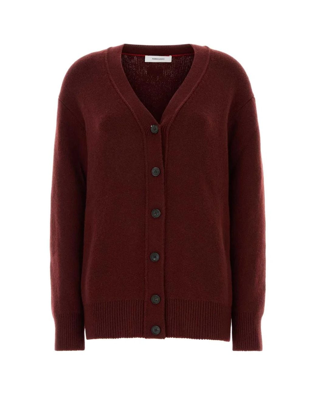 Ferragamo Purple Cashmere Blend Cardigan