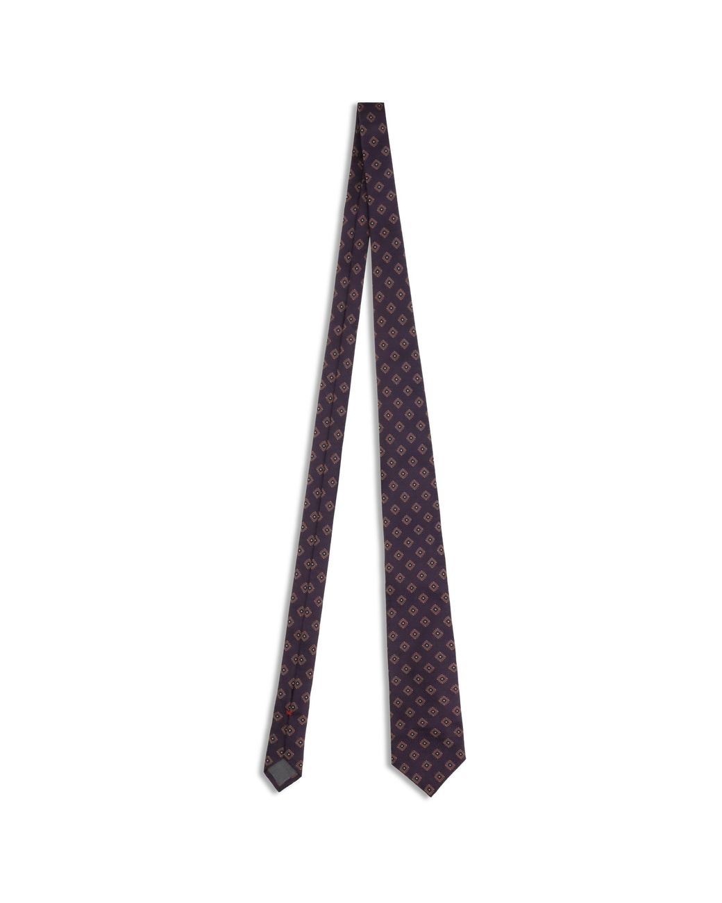 Brunello Cucinelli Multicolor Geometric Silk Tie for men