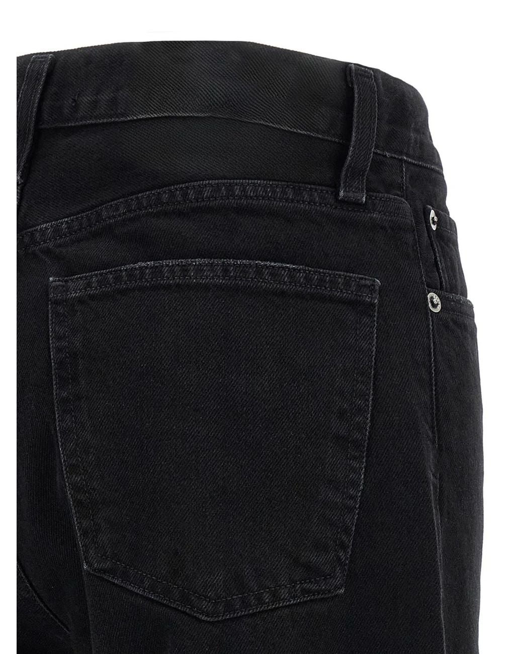 Agolde Black 'Arc Criss Cross' Jeans