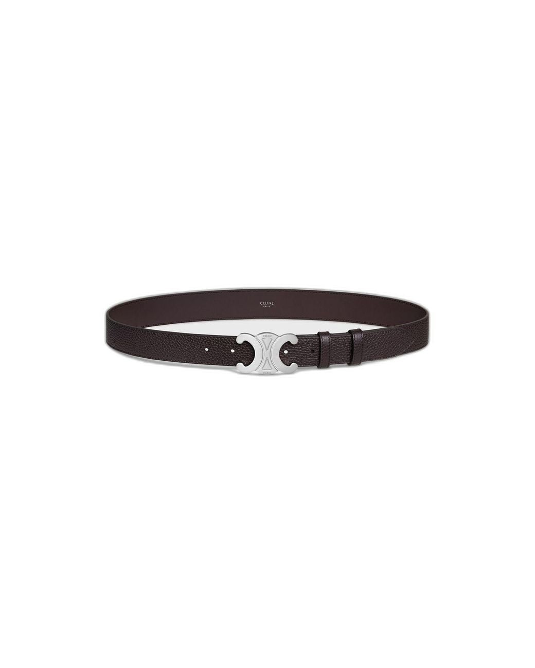 Céline Black Espresso Calf Leather Large 30 Mm Belt for men