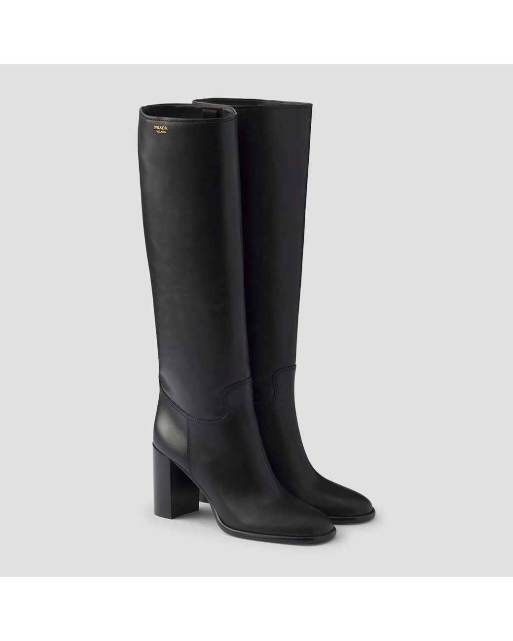 Prada Black Leather Boots