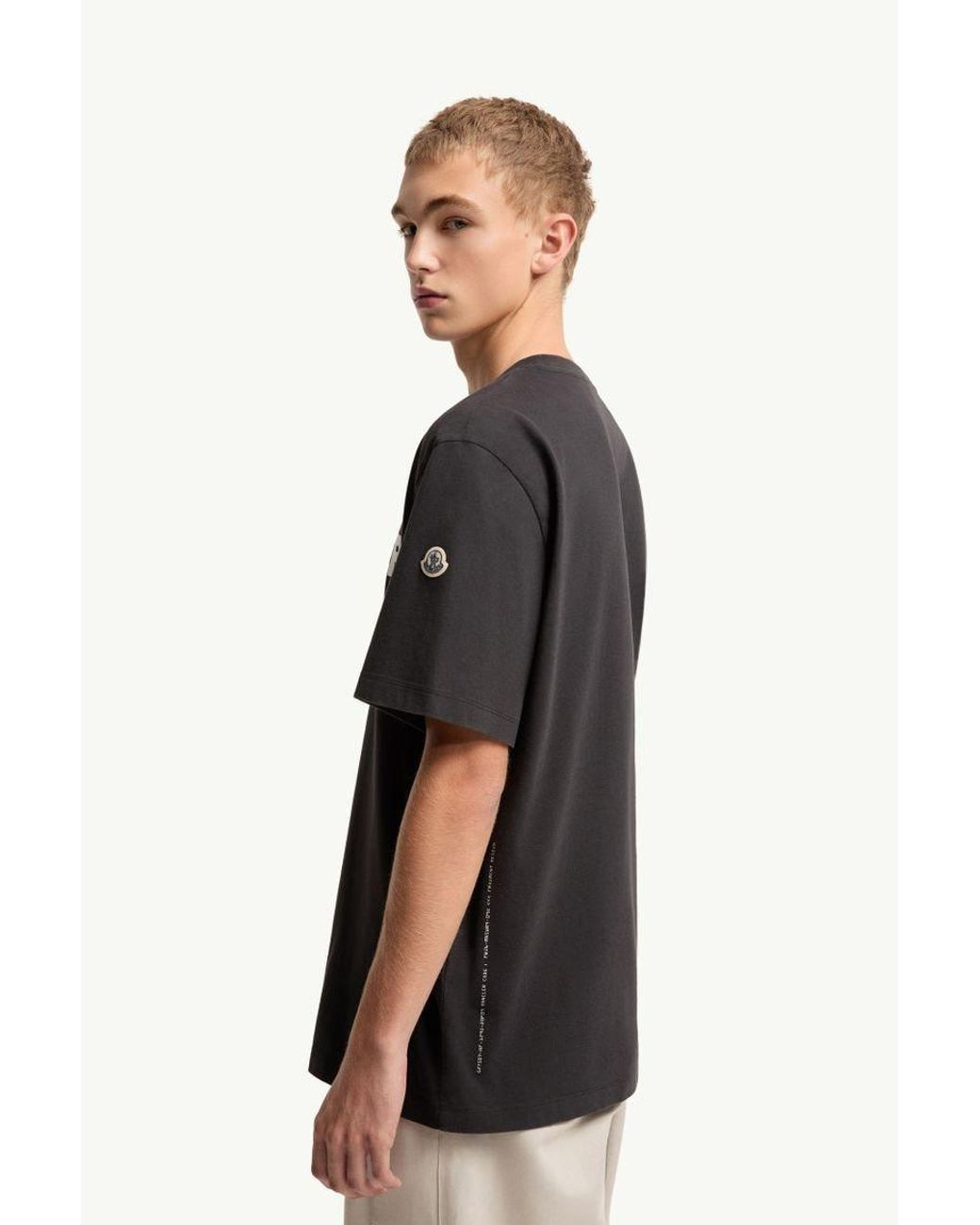 Moncler Genius Black Ss T Shirt for men
