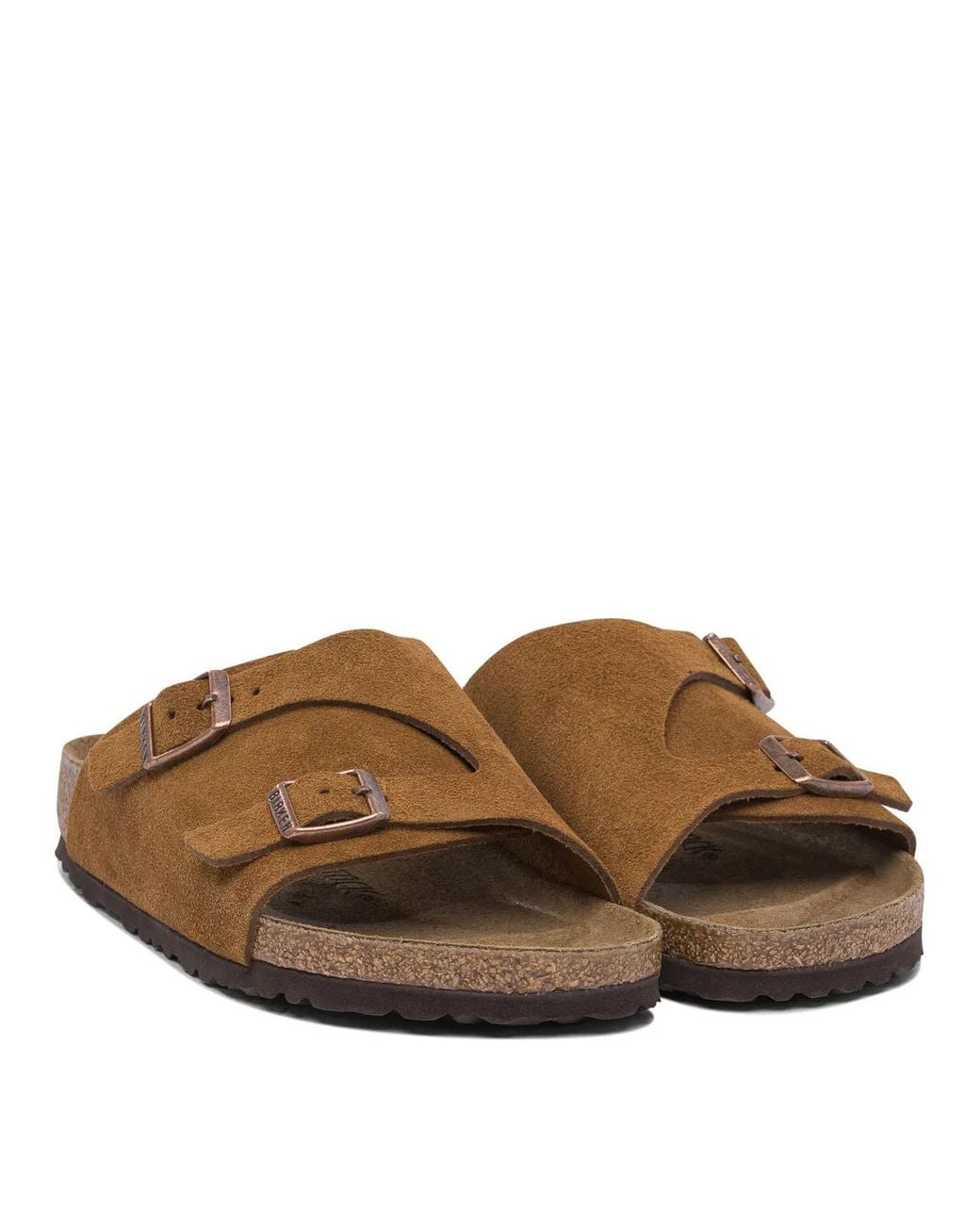 Birkenstock Brown Suede Sandals for men
