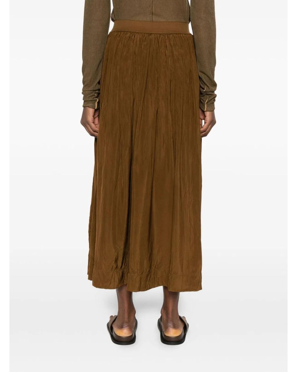 Uma Wang Natural Gillian Long Skirt
