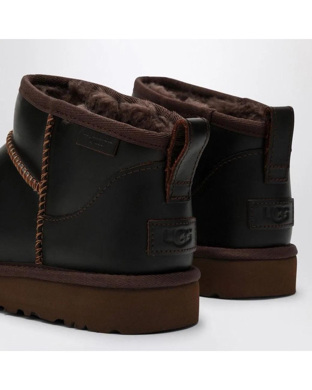 Ugg Black Classic Ultra Mini Ironwood Boot