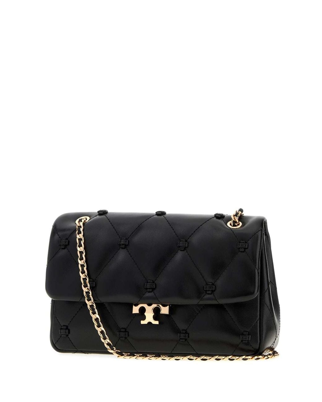 Tory Burch Black Bunny Knot Small Shoulder Bag