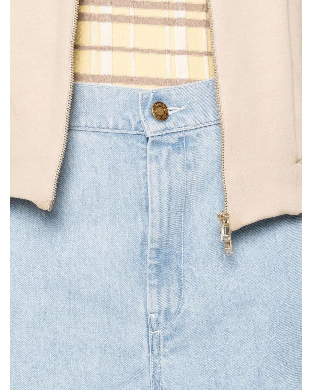 Max Mara Blue Wide-Leg Denim Jeans