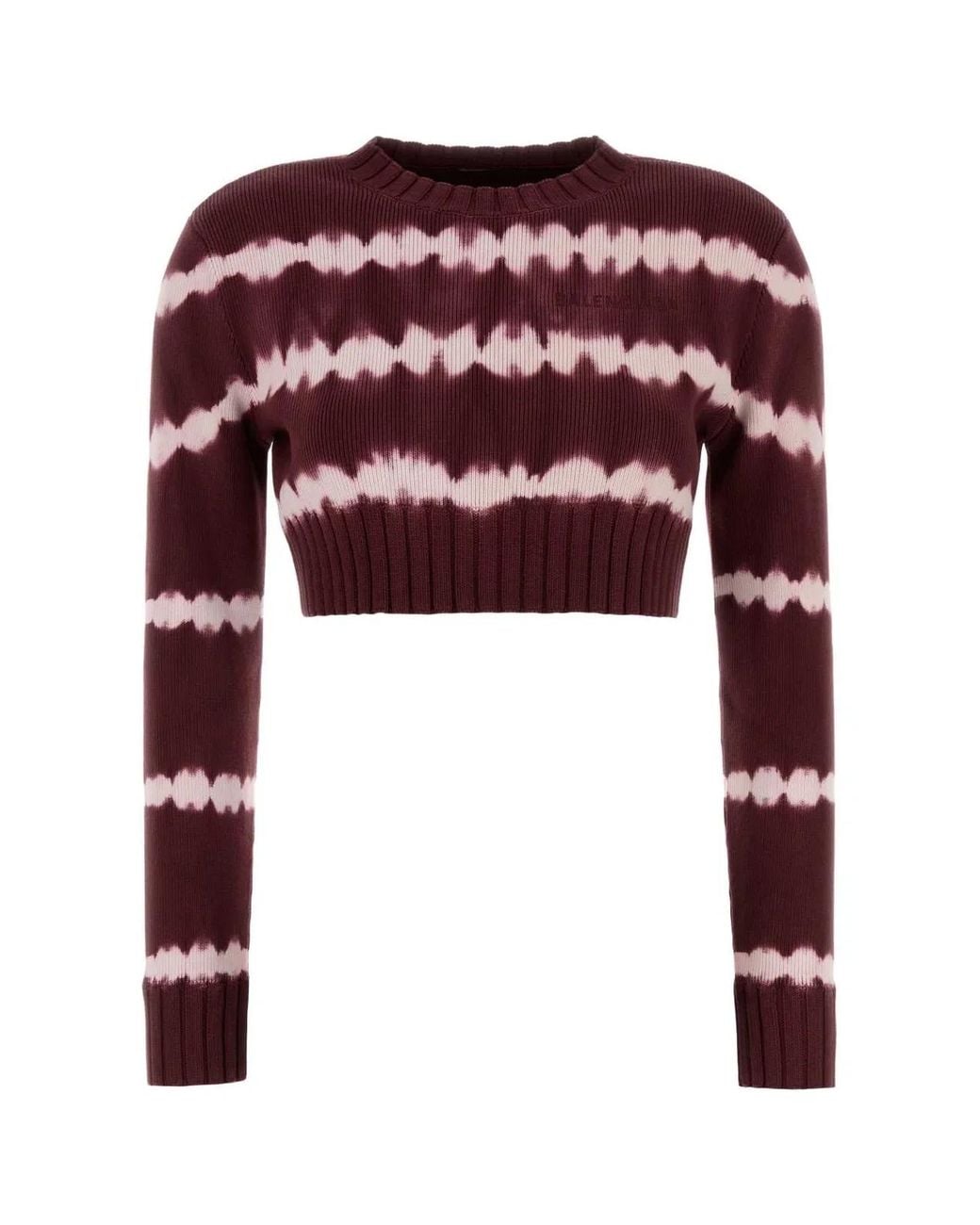 Balenciaga Red L/Crop Crewneck