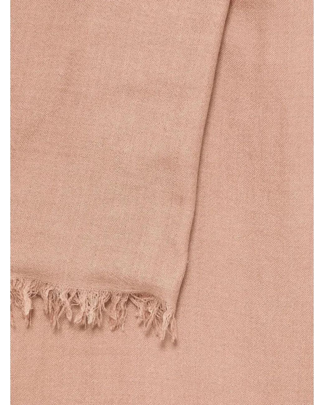 Faliero Sarti Pink Kundy Sequin-Embellished Wool Scarf
