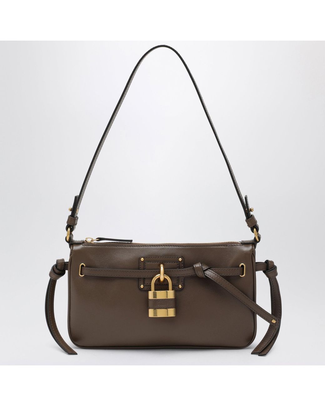 Chloé Metallic Mini Paddington Sling Nappa Clutch Bag