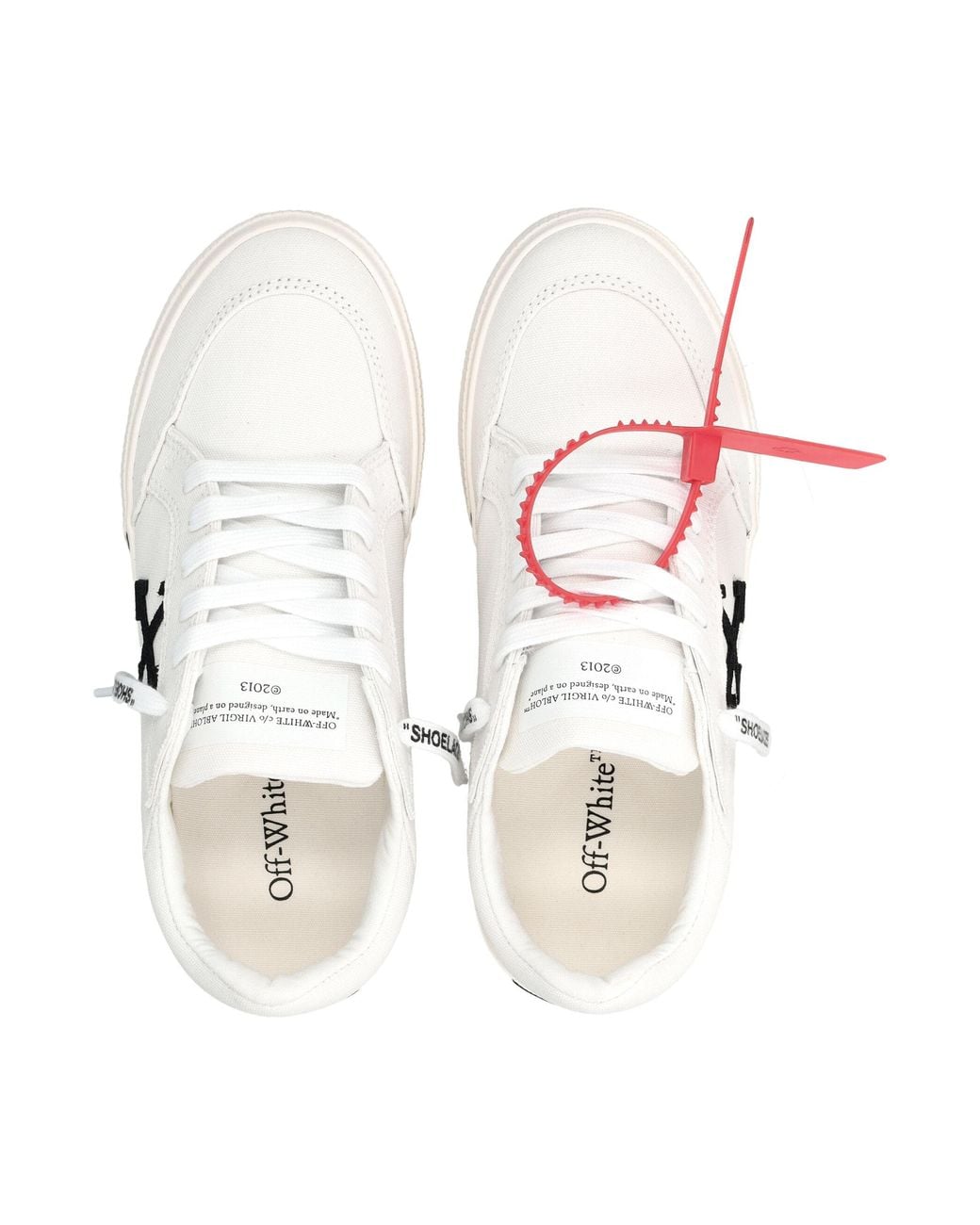 Off-White c/o Virgil Abloh Pink Logo Vulcanized Sneakers