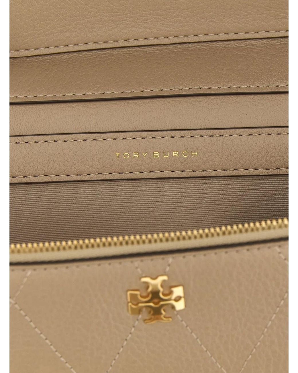 Tory Burch Brown 'Charlie' Vanity Case Crossbody Bag