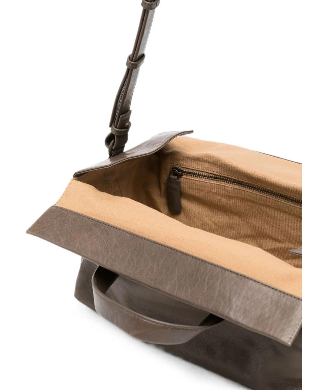 Lihann George White Lili Leather Tote Bag