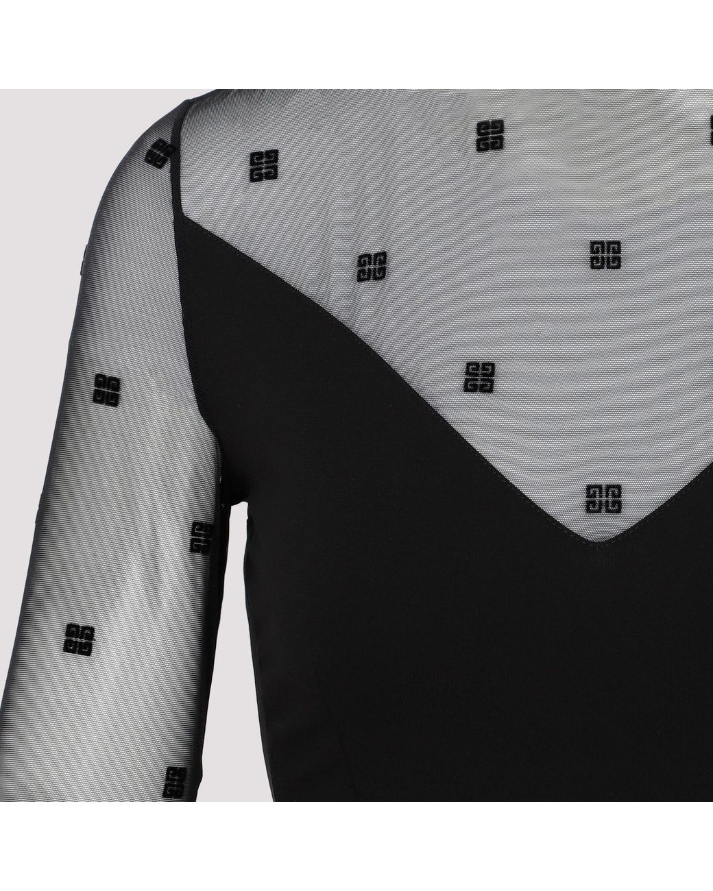 Givenchy Black Chic Mini Dress With Iconic 4G Pattern