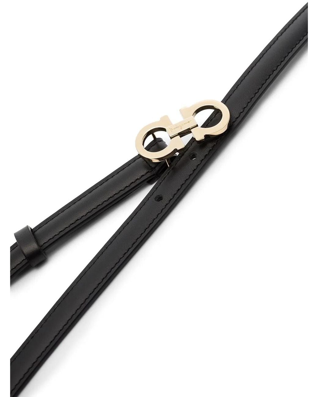 Ferragamo White Leather Belt