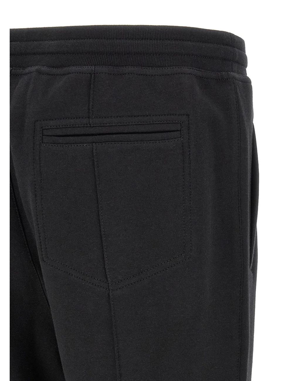Brunello Cucinelli Black Cotton, Cashmere And Silk Joggers for men