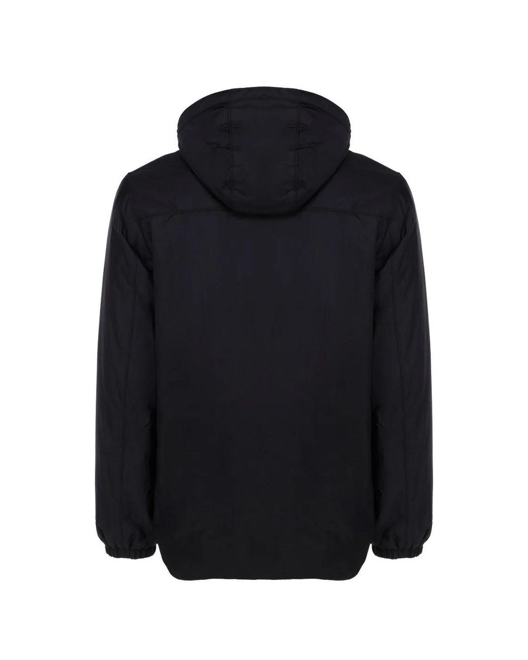 Prada Black Re-Nylon Hooded Padded Coat for men