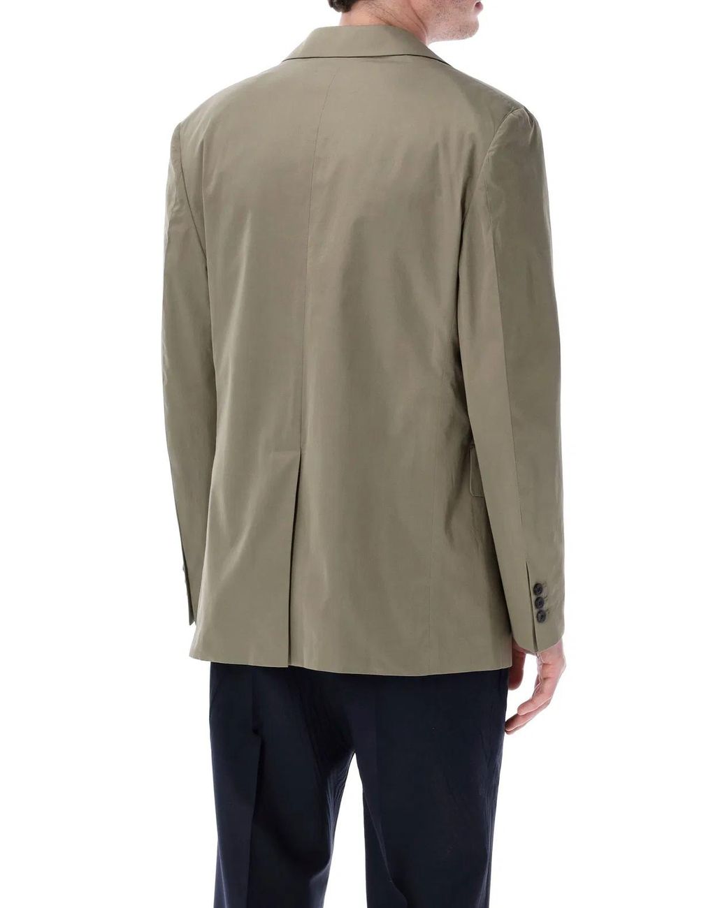 Prada Green Tailored Poplin Blazer for men
