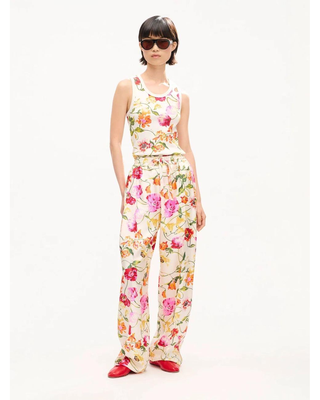 KENZO Pink Floral Tank Top