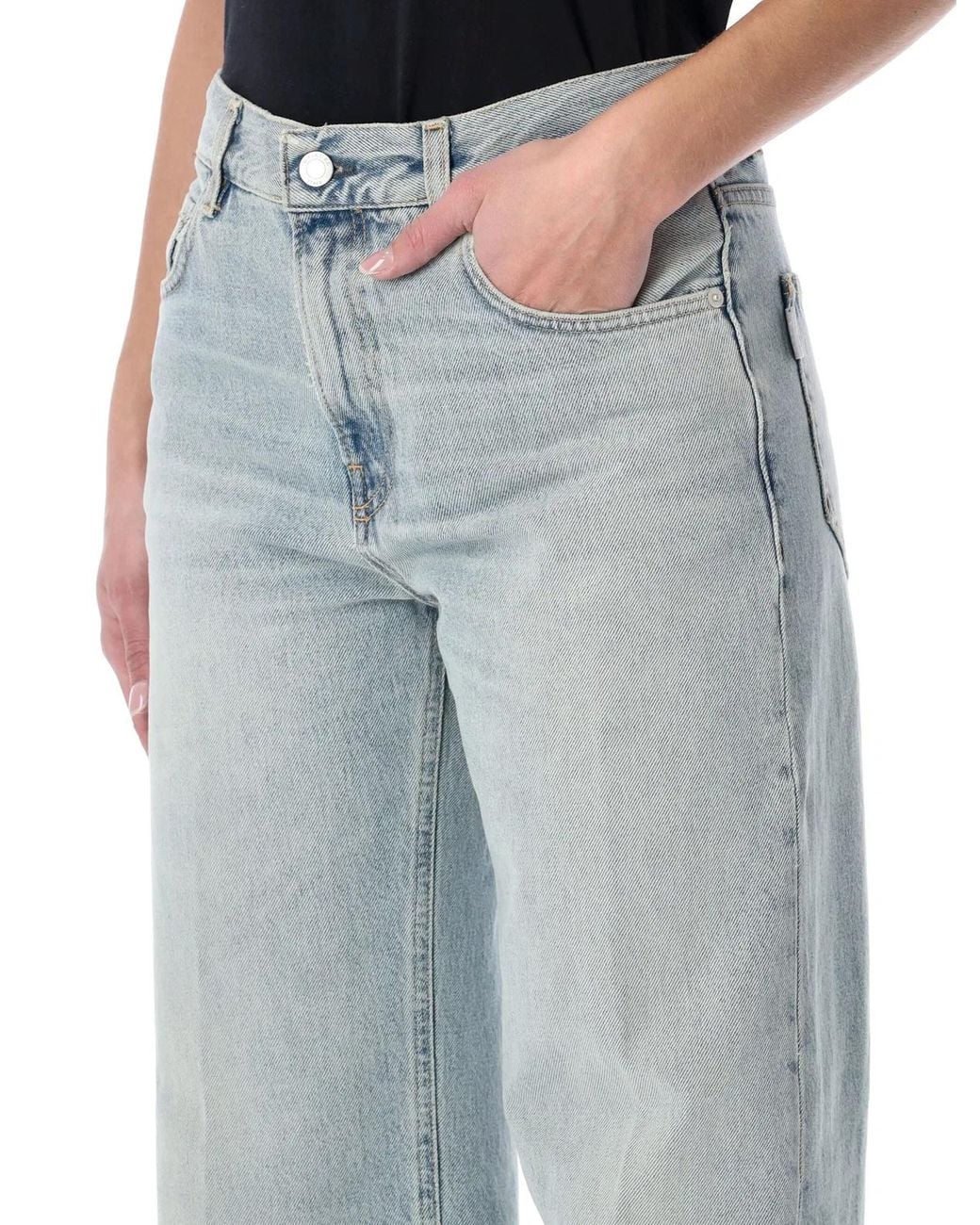 Haikure Blue Bonnie Straight-Leg Denim Jeans