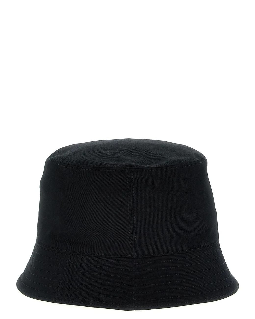 Marni Black Embroidered Logo Bucket Hat for men