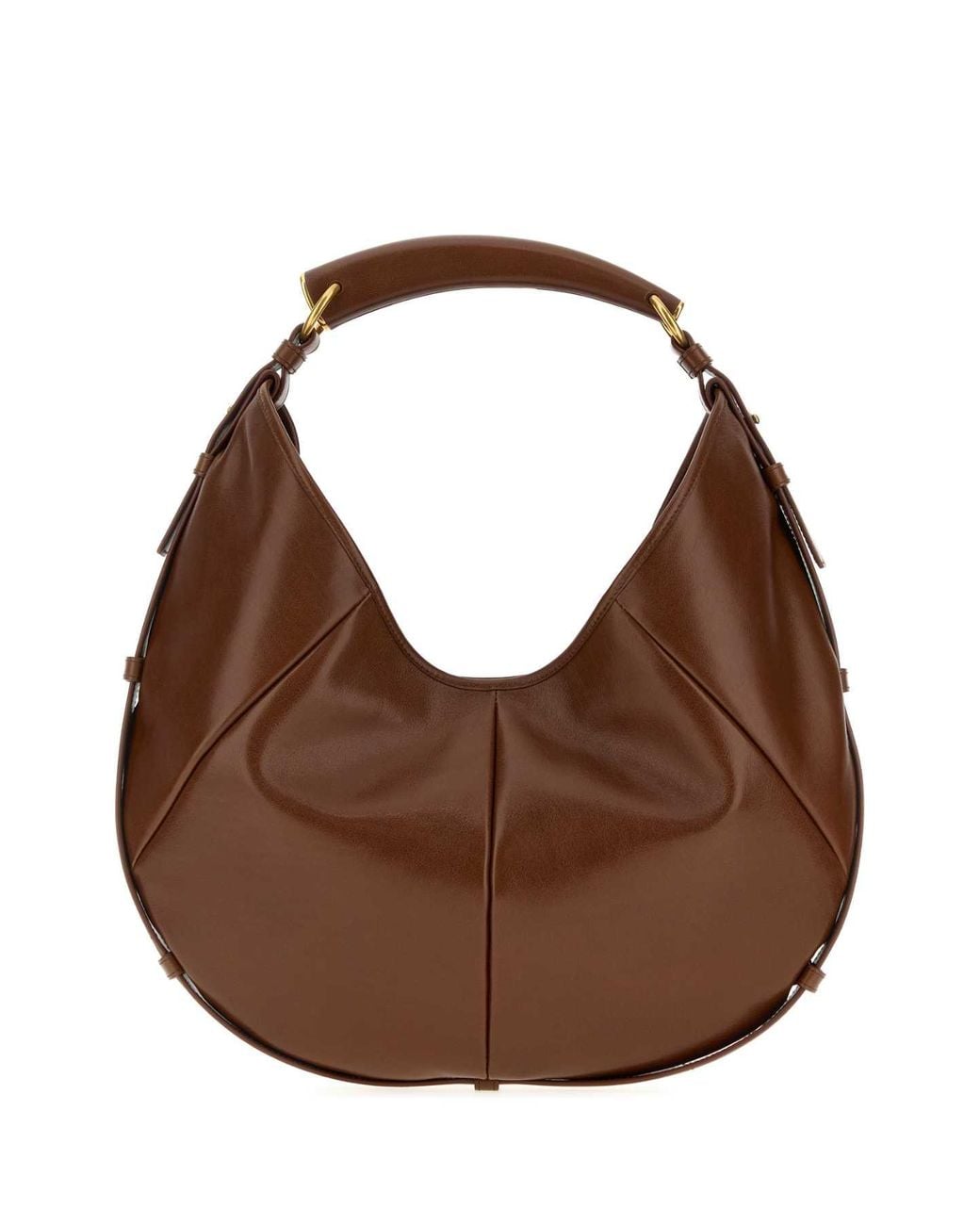 Saint Laurent Brown Leather Medium Mombasa Shoulder Bag