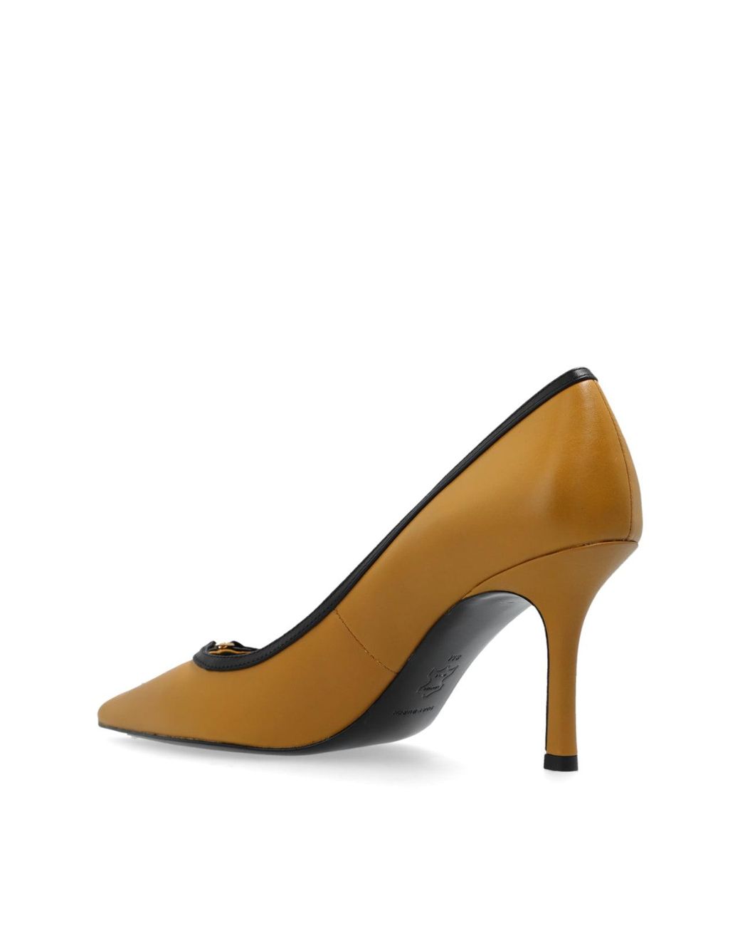 Tory Burch White Double T Logo Pumps