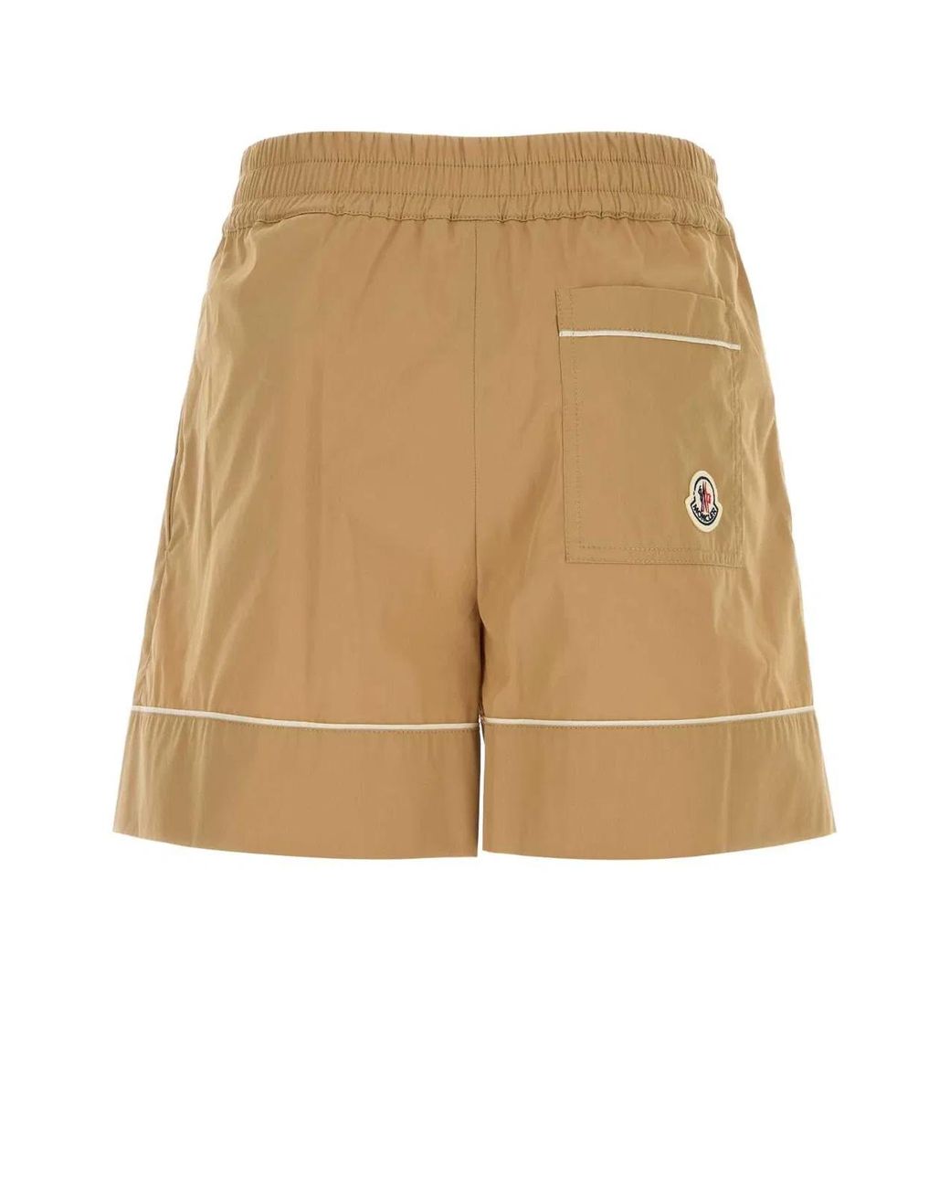 Moncler Natural Poplin Shorts