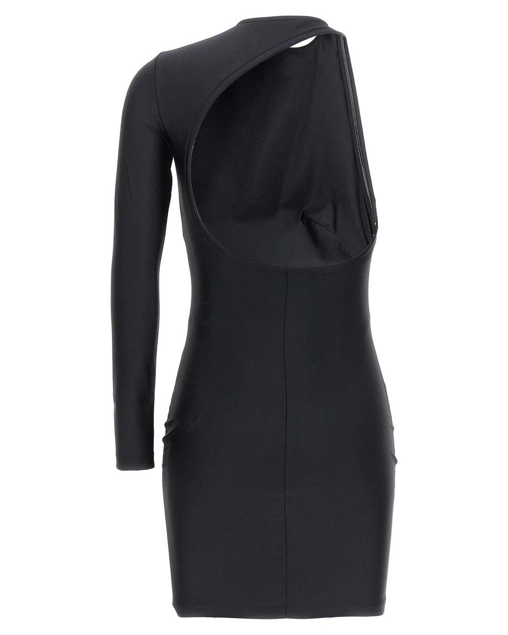Balenciaga Black Cut-Out One Shoulder Dress