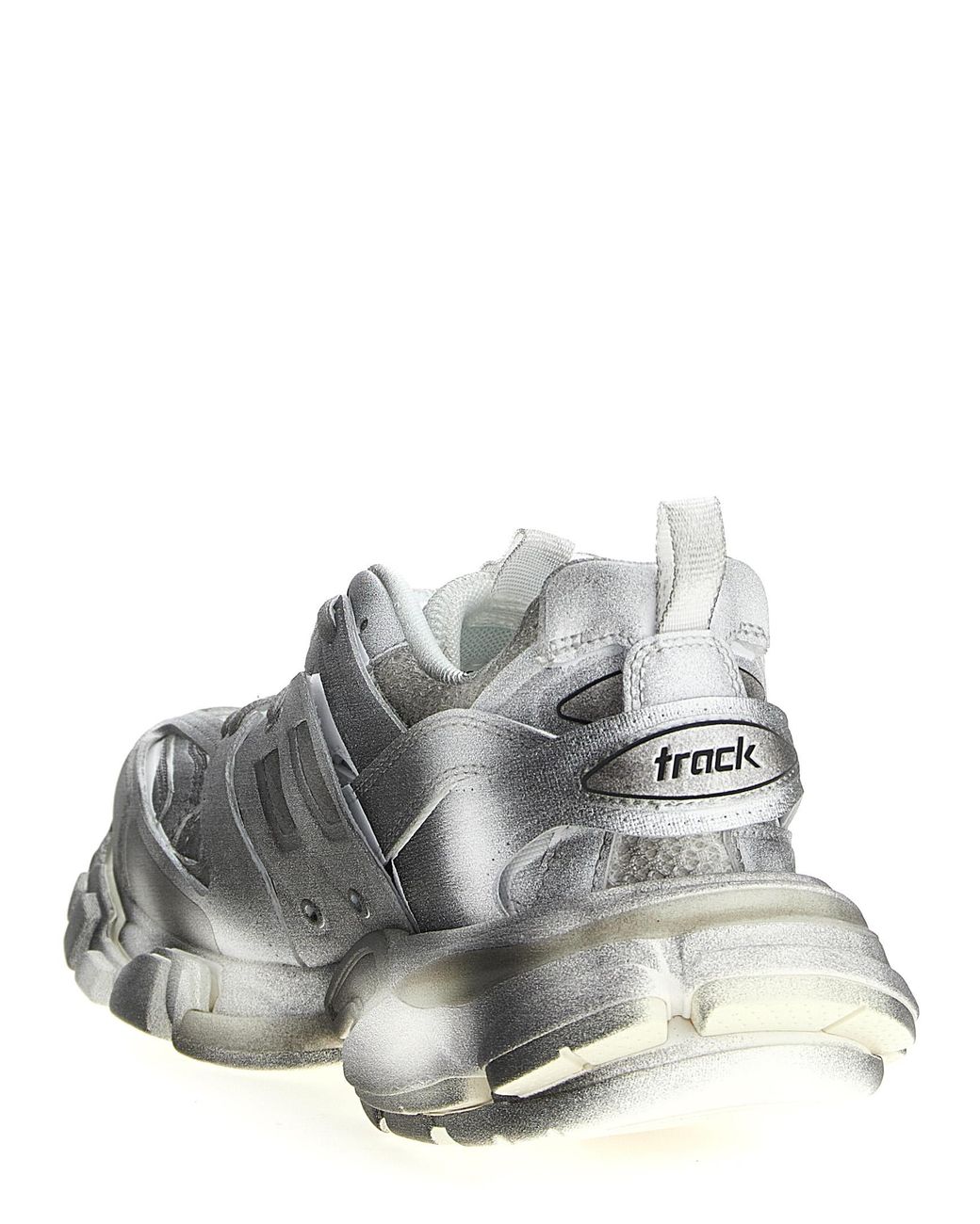 Balenciaga White 'Track Stencil Logo' Sneakers