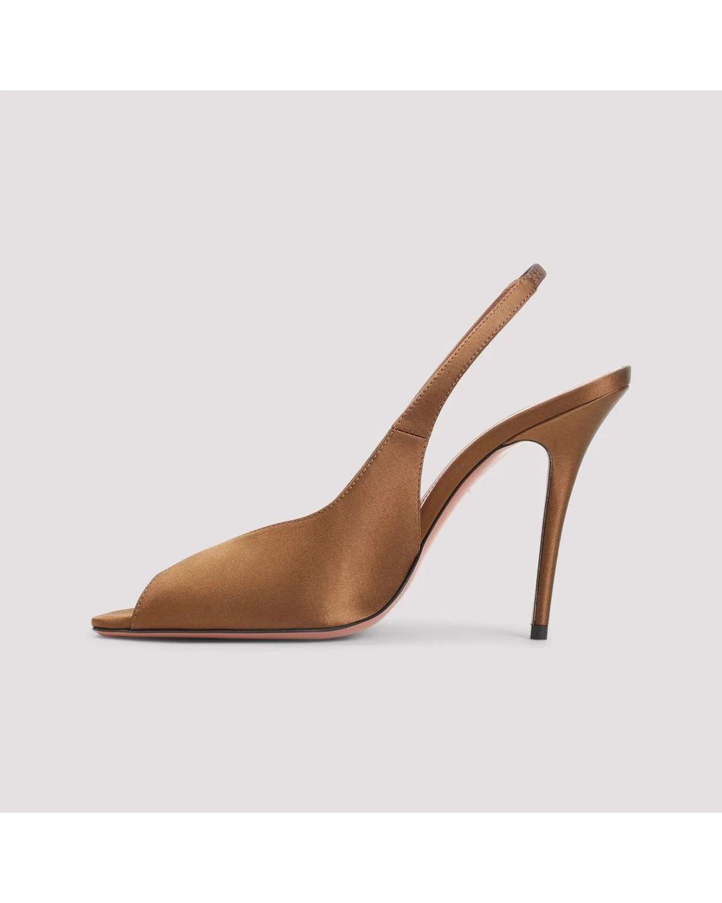 AMINA MUADDI Brown Kistina 105 Sling Mules