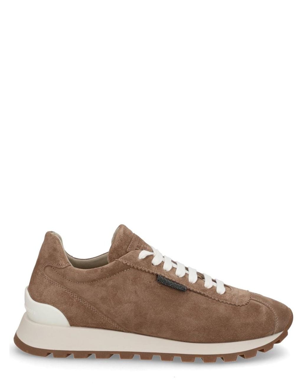 Brunello Cucinelli Brown Suede Sneaker