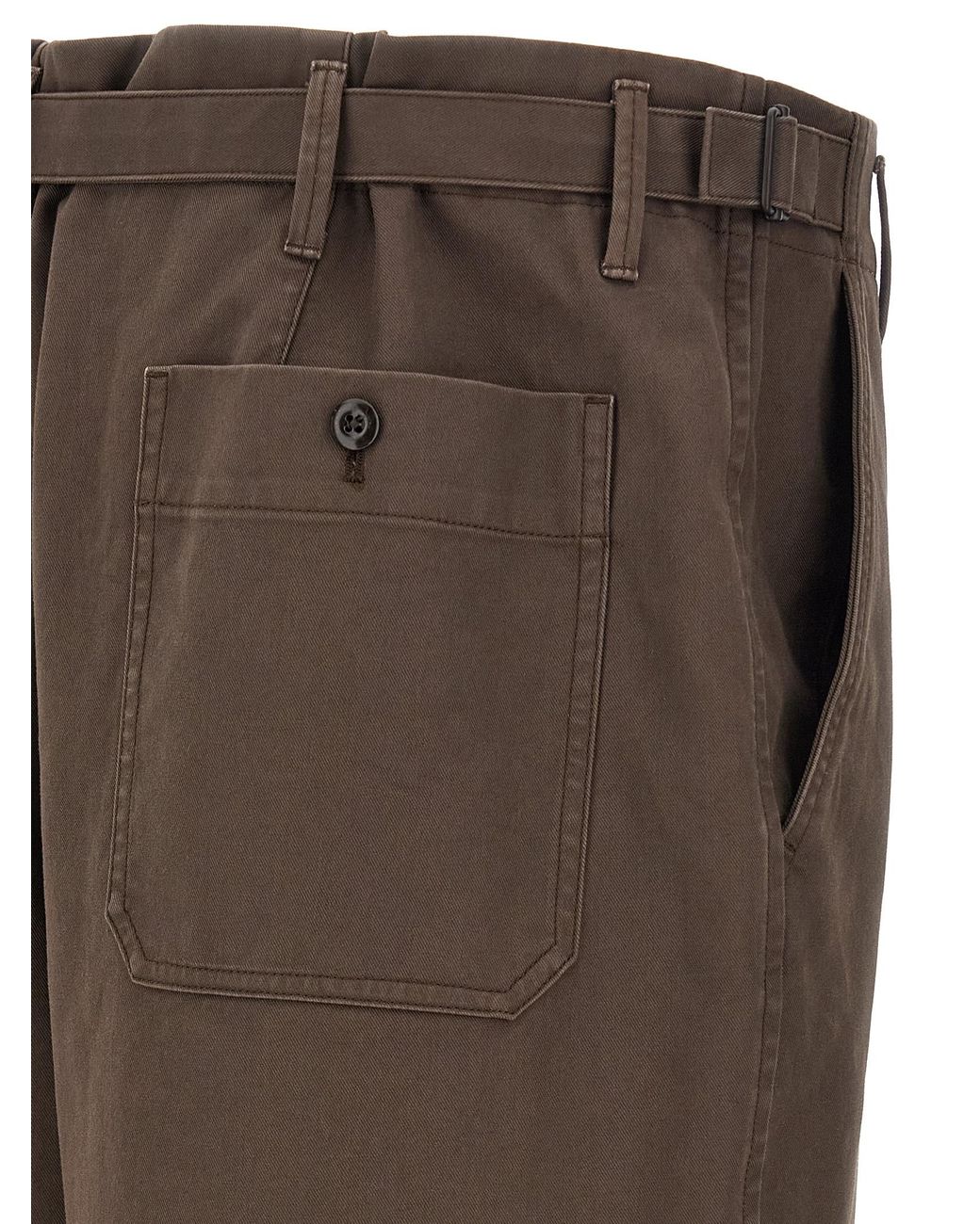 Lemaire Brown Tapered Pants for men