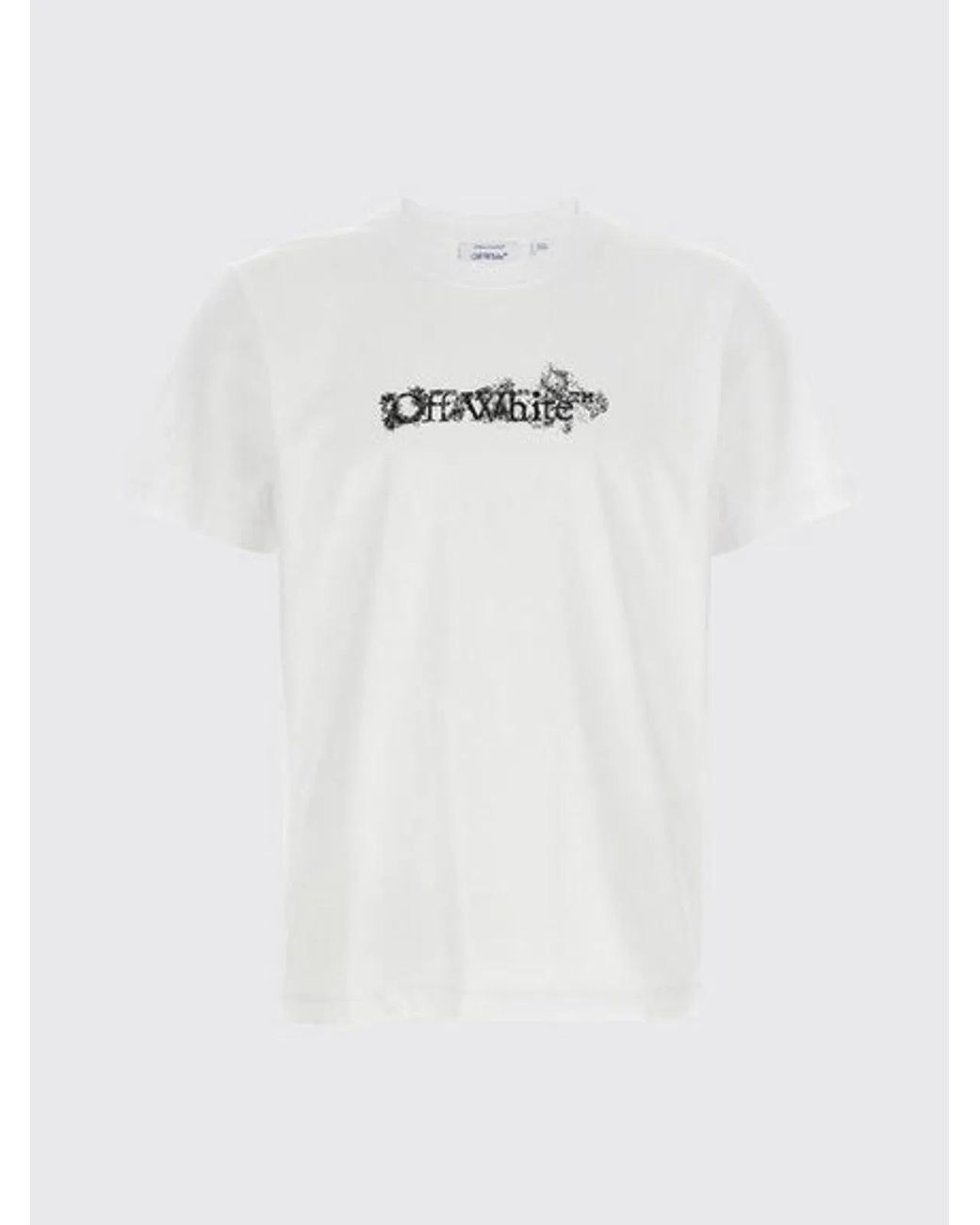 Off-White c/o Virgil Abloh White Allover Frame Slim Short Sleeve T-Shirt for men