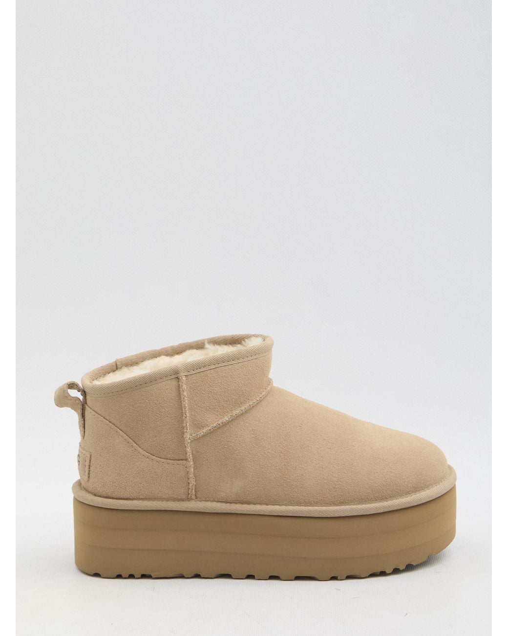 Ugg Natural Classic Ultra Mini Platform Boots