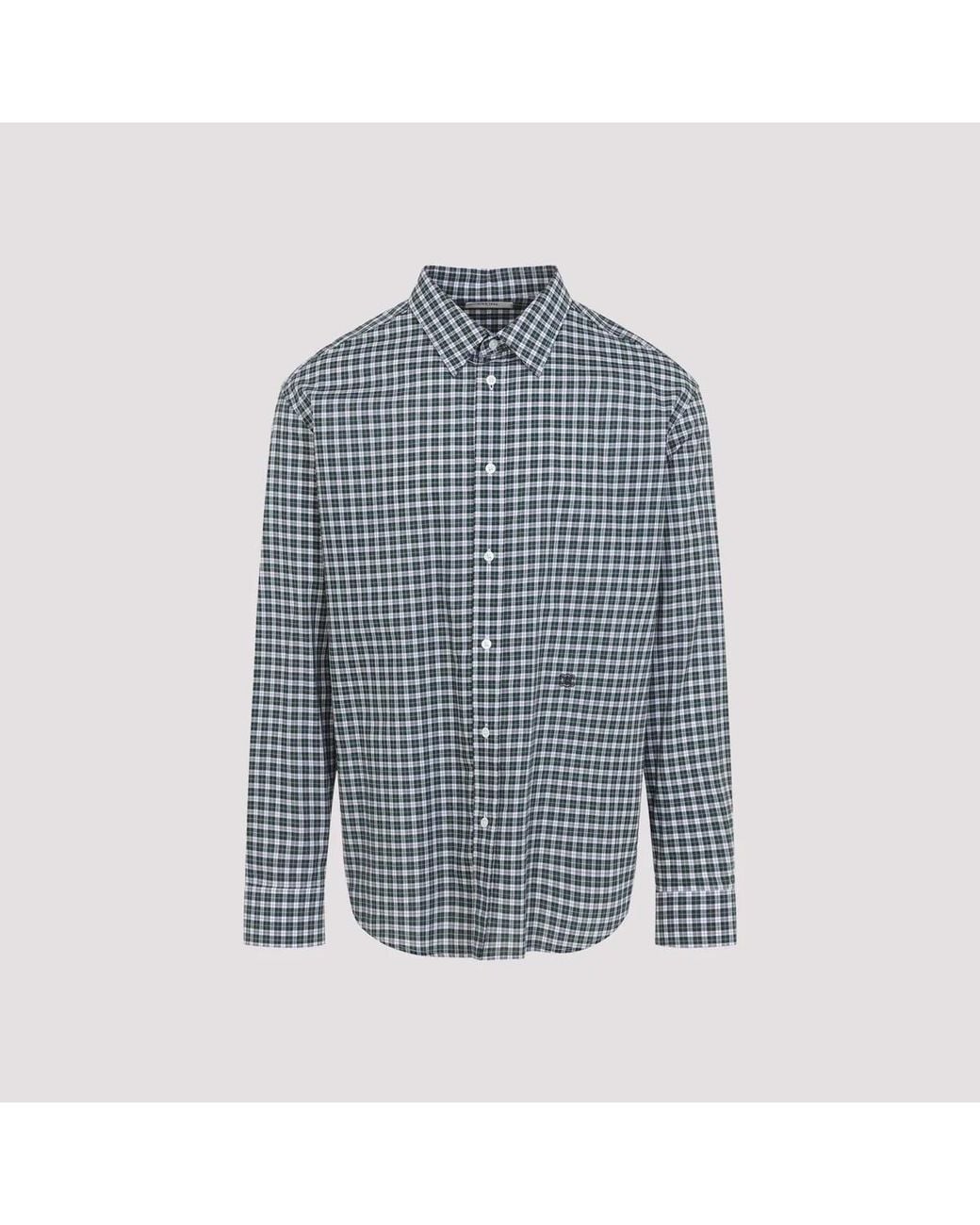 Céline Blue Relaxed Cotton Shirt for men