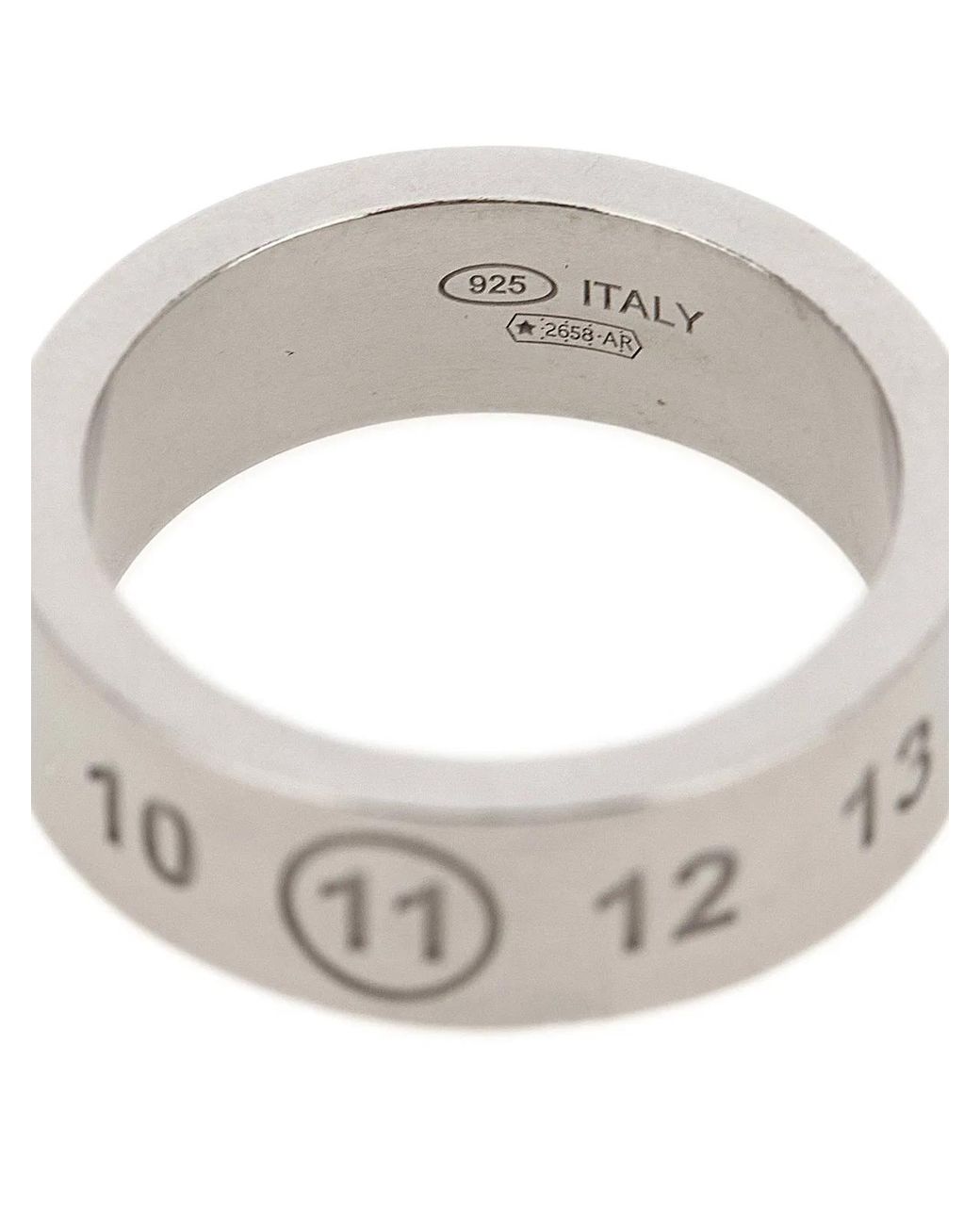 Maison Margiela Gray 'Numeric' Ring