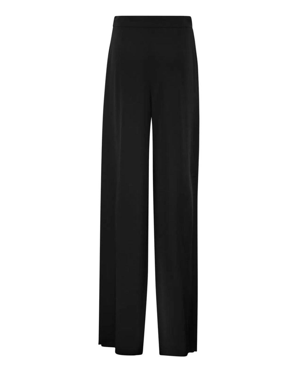 Max Mara Black Msealpaca – Fluid Palazzo Trousers