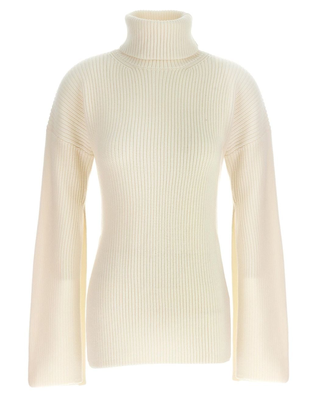 Totême White 'Slit Sleeve' Sweater