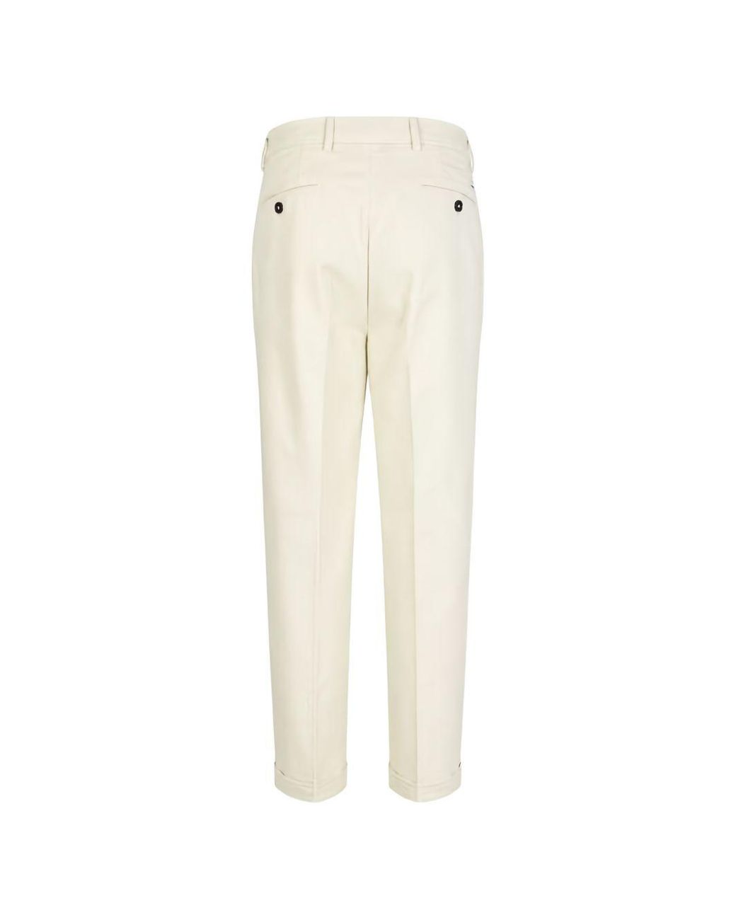 Manuel Ritz White Off Cotton Elastane Trousers for men