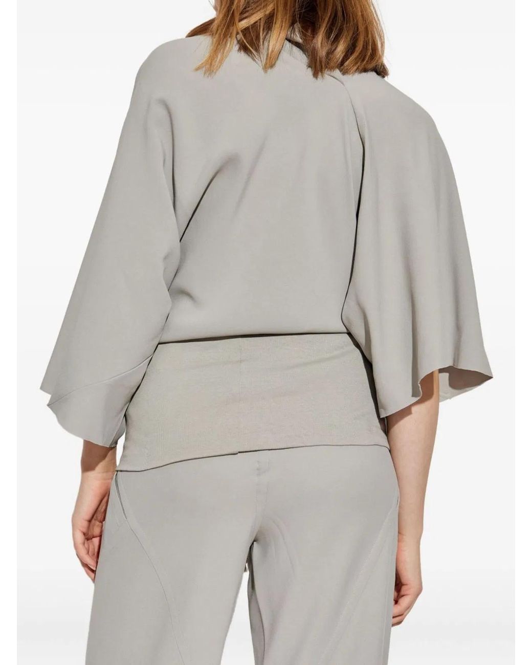 Rick Owens Gray Viscose Sweater