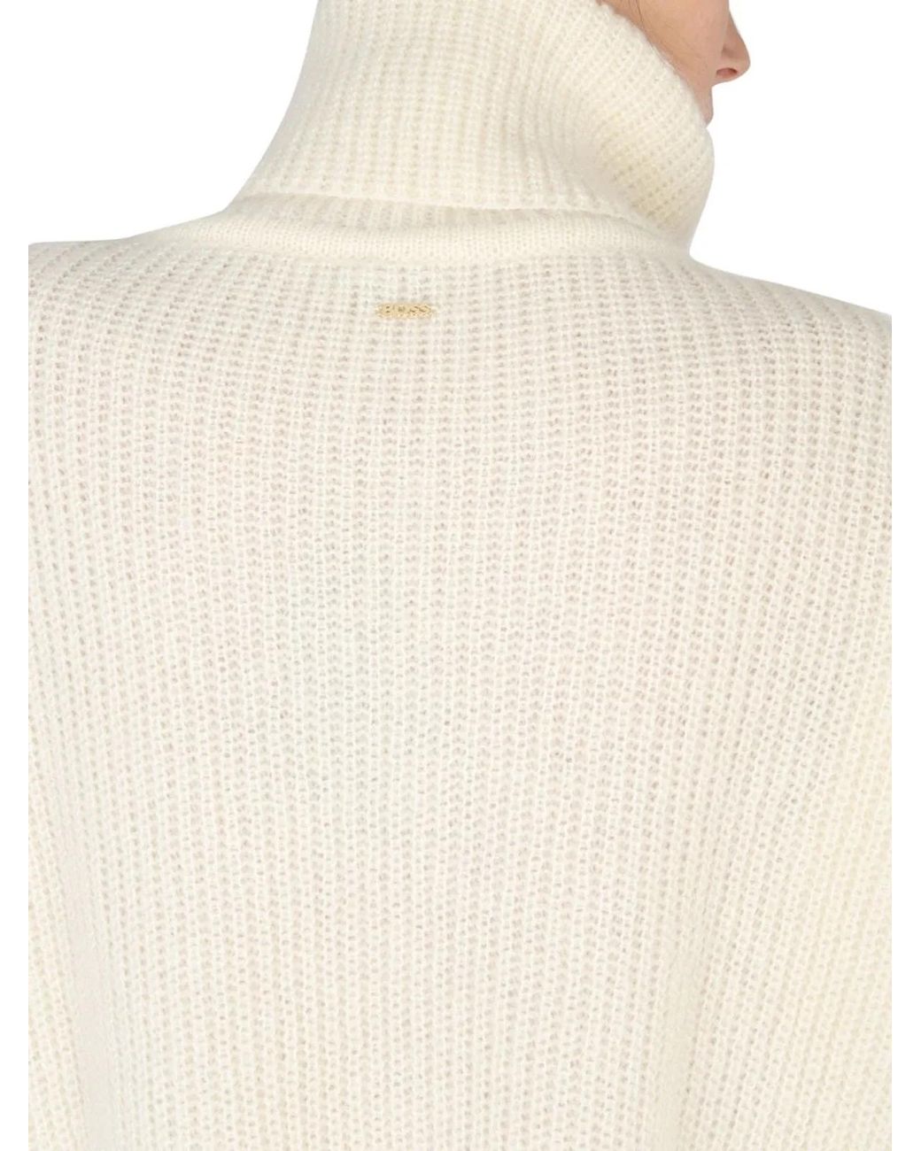 Boss White Turtleneck Shirt