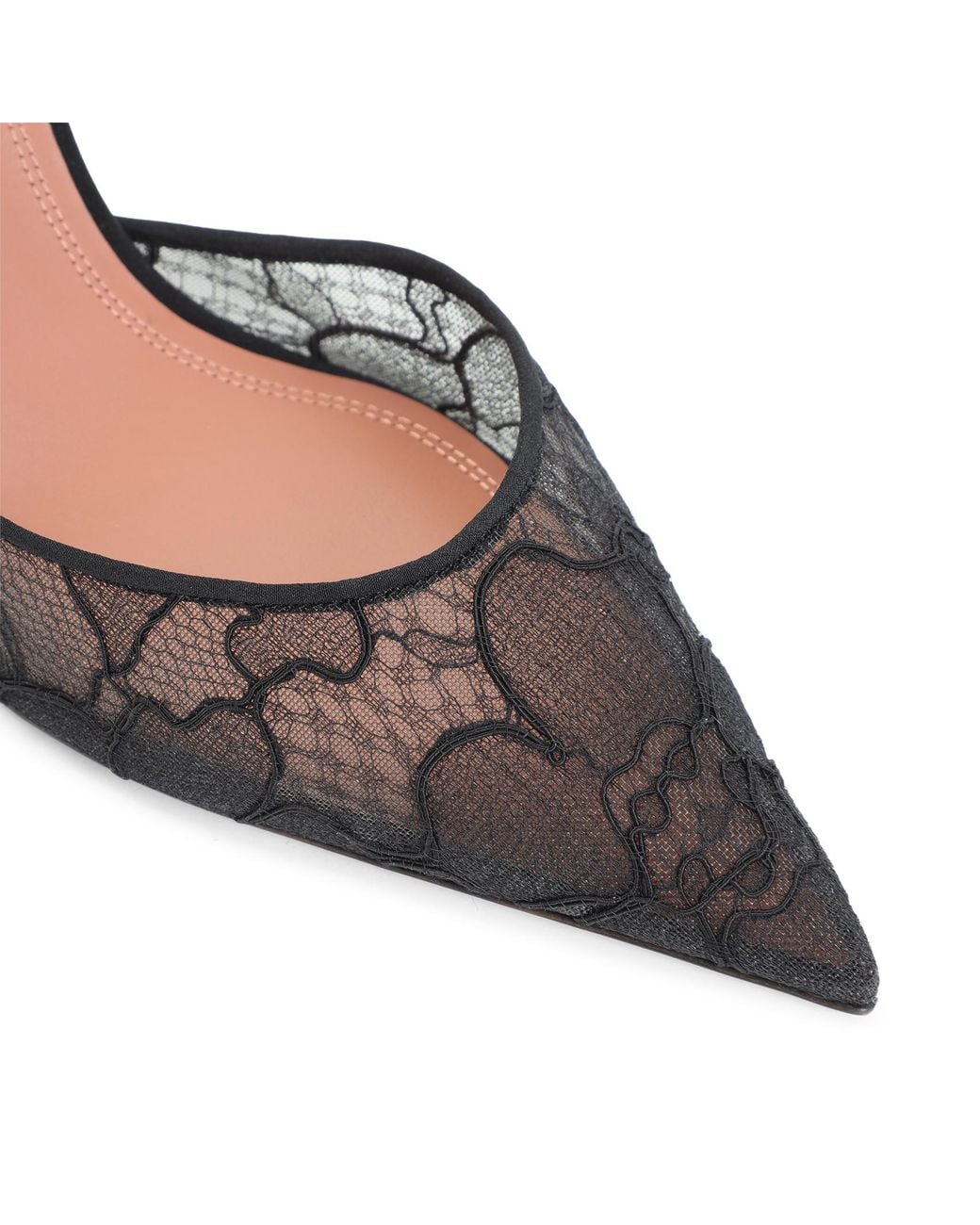 AMINA MUADDI Black Holli Lace Sling 95