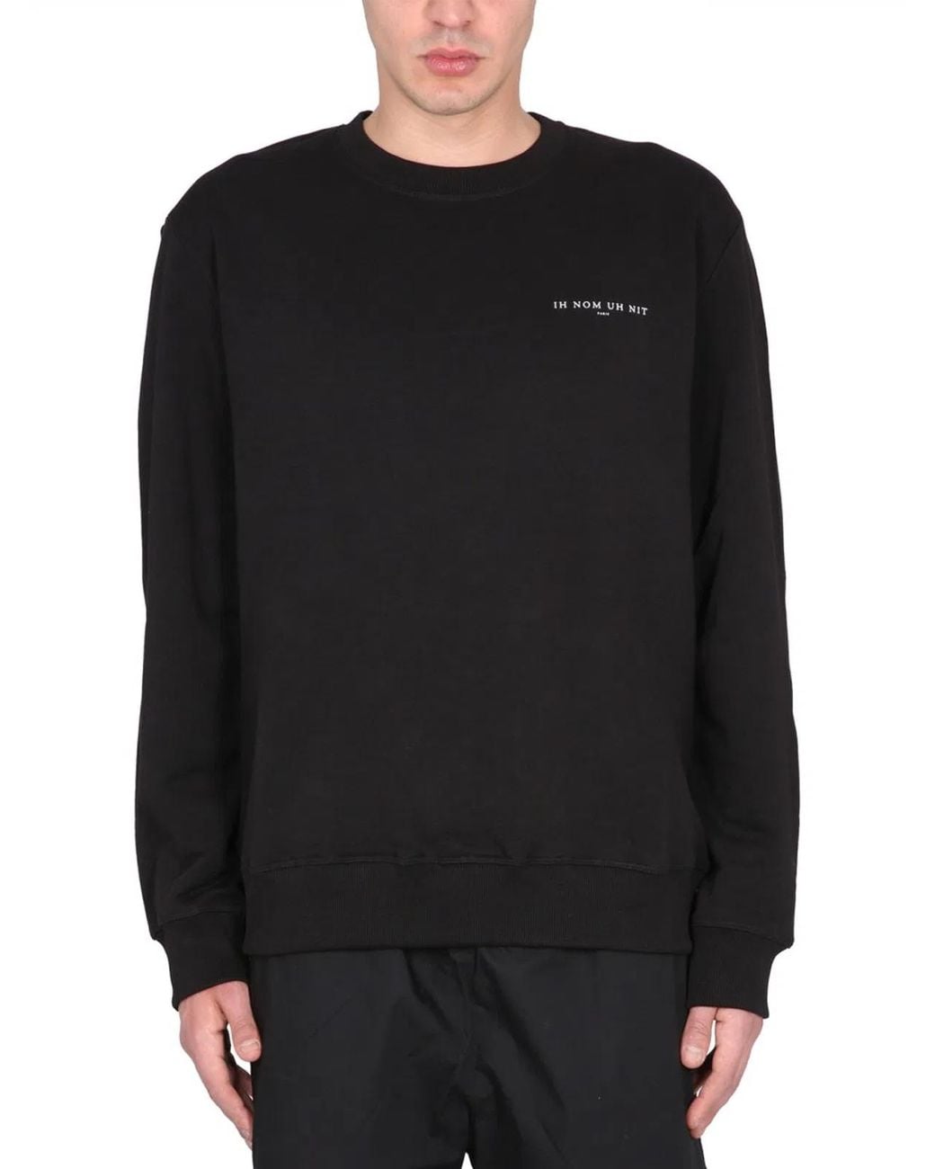 Ih Nom Uh Nit Black Sweatshirt With Print for men