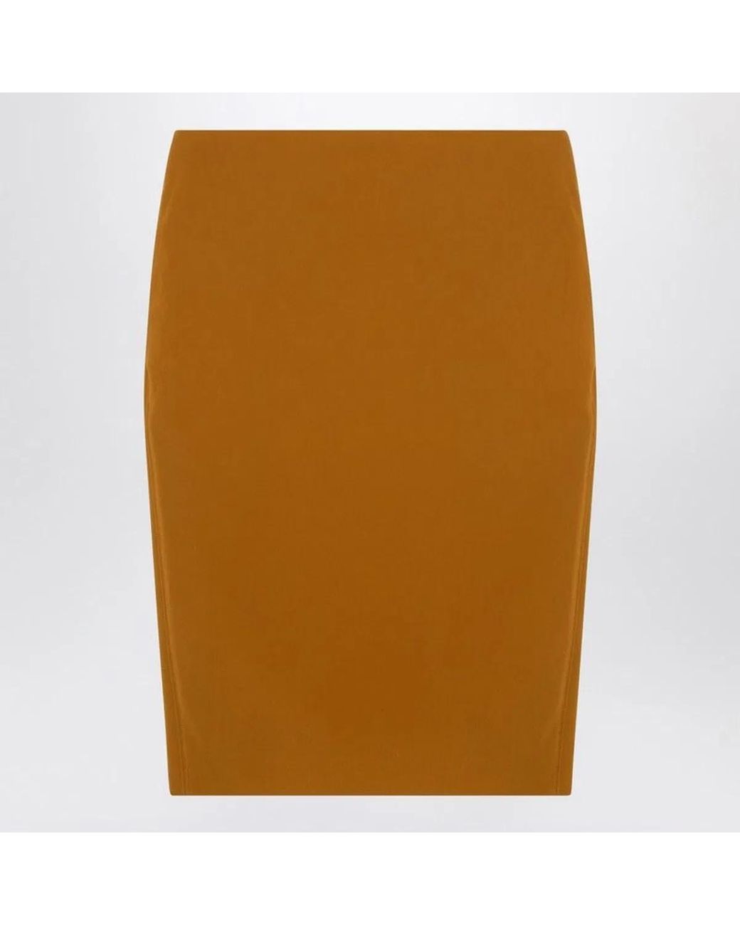 Saint Laurent Brown Ochre Skirt