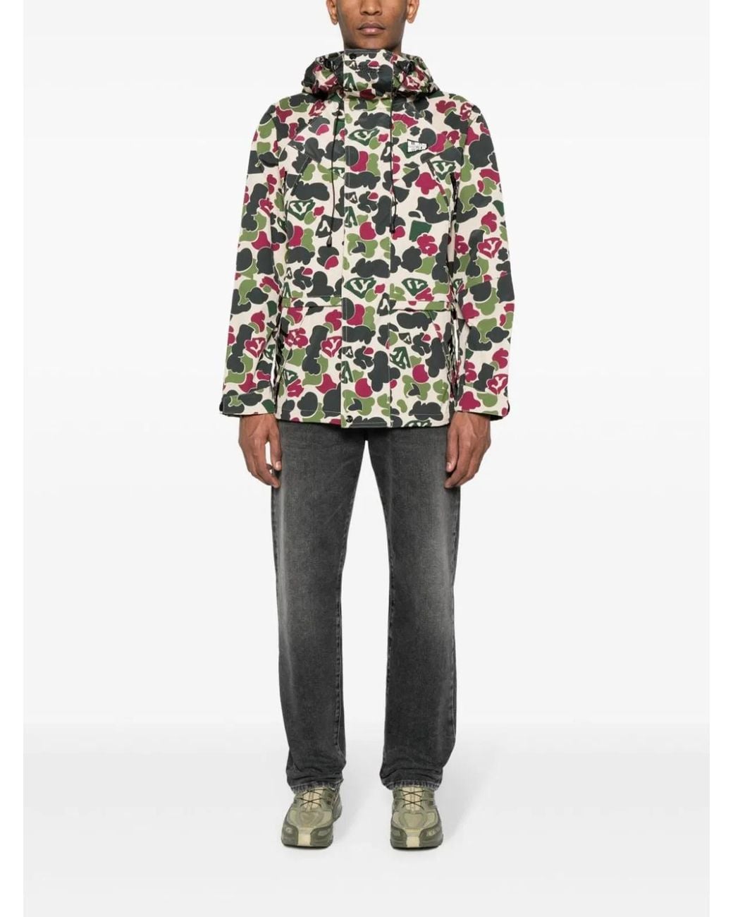 BBCICECREAM Green Camou Print Jacket for men